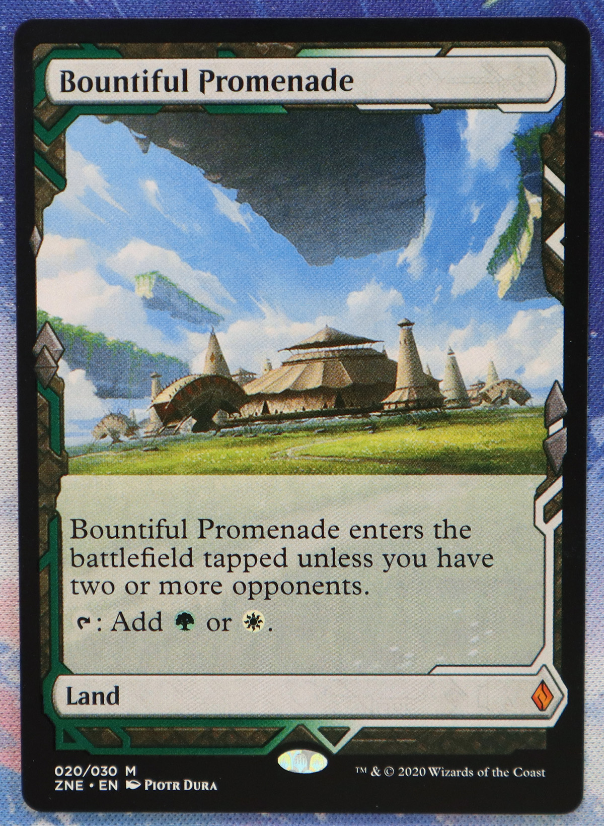Bountiful Promenade ZNE Zendikar Rising Expeditions hologram
