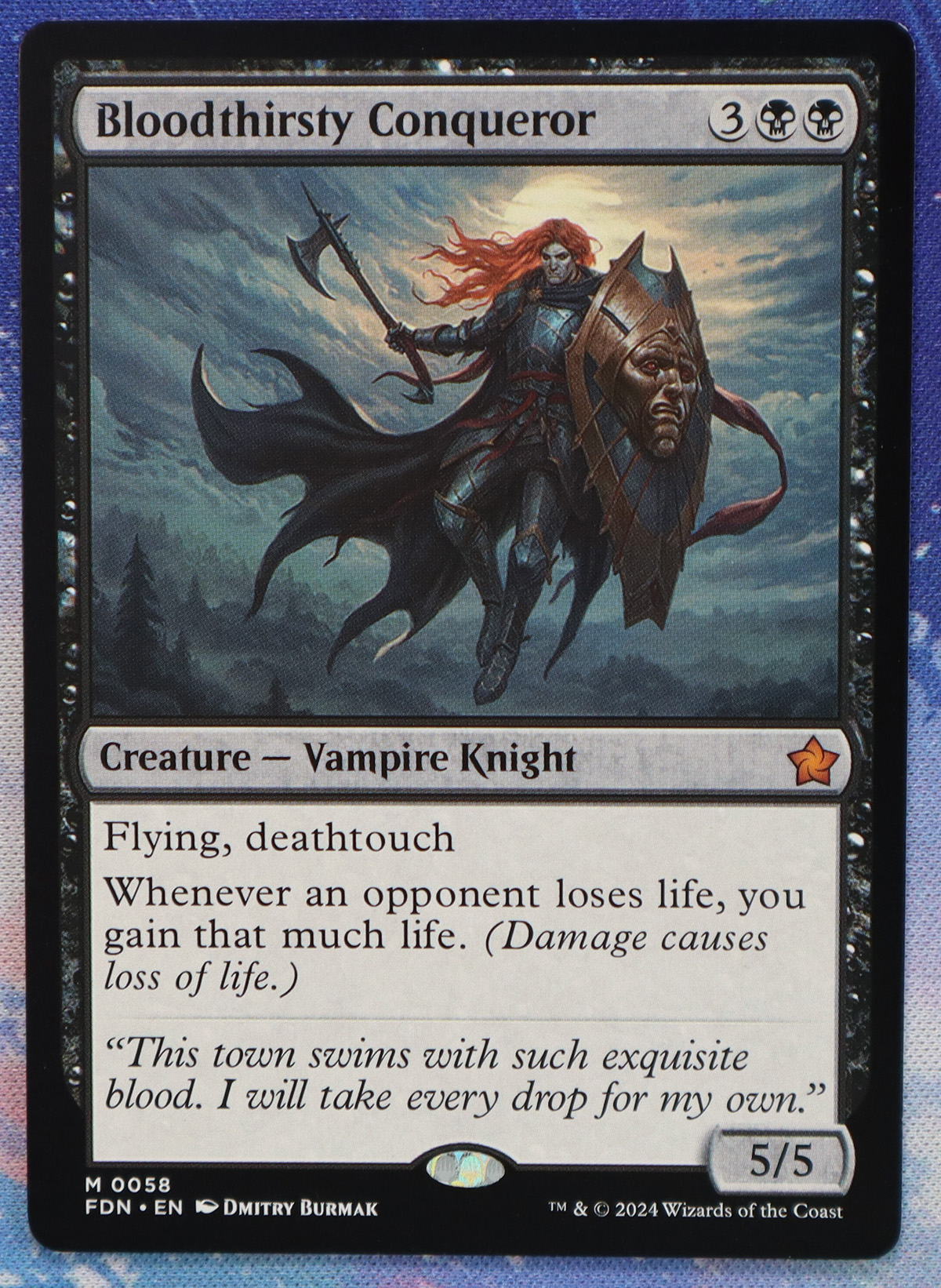 Bloodthirsty Conqueror #58 FDN hologram