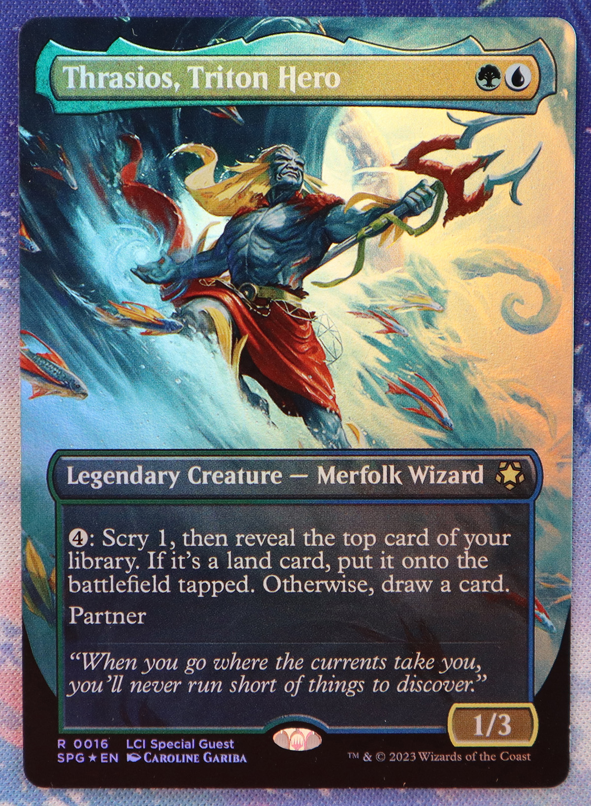 Thrasios, Triton Hero #0016 Special Guests (SPG) foil