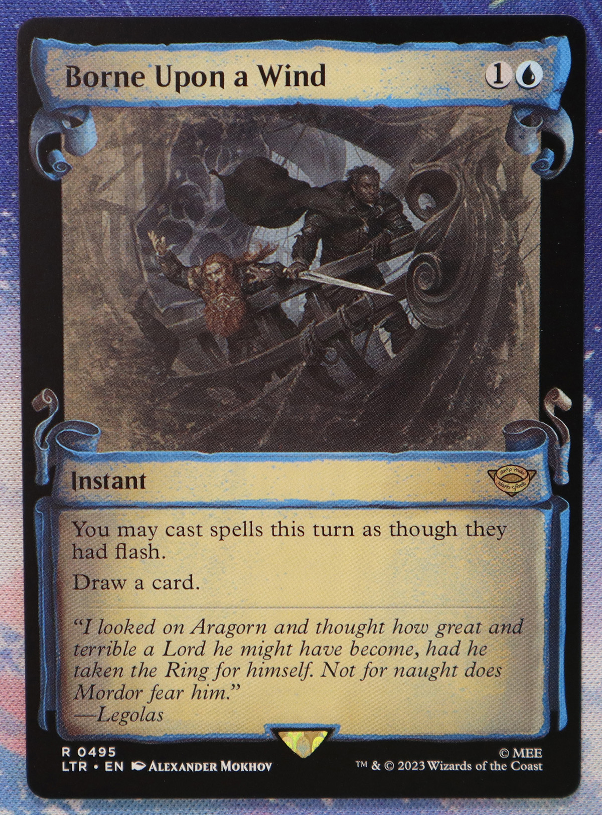 Borne Upon a Wind #495 LTR hologram