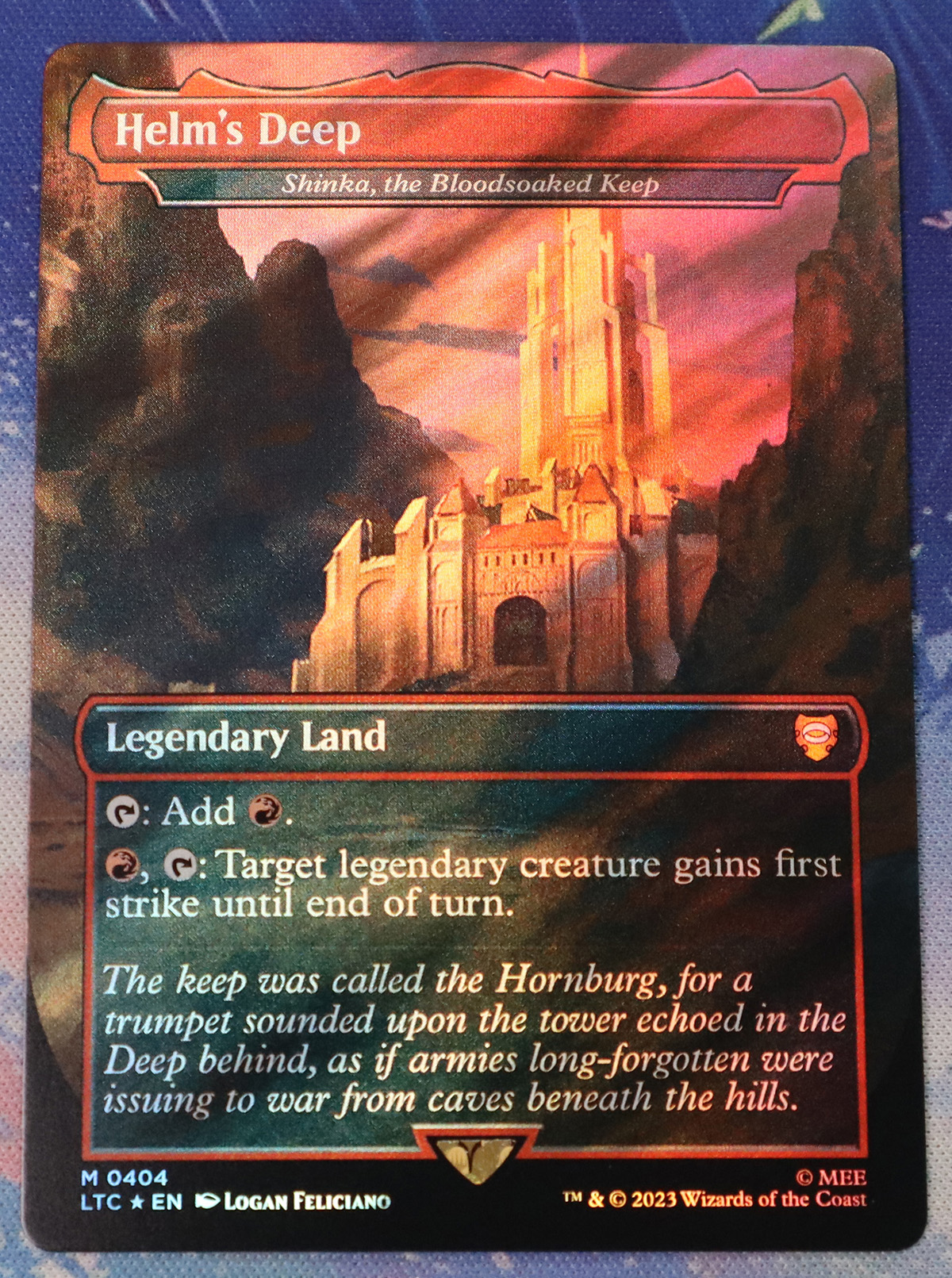 Shinka, the Bloodsoaked Keep Helm's Deep #404 LTC surgefoil