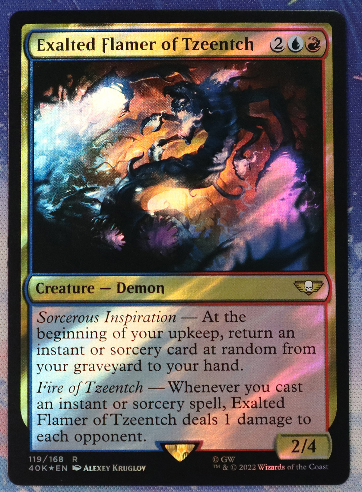 Exalted Flamer of Tzeentch #119 40k surgefoil