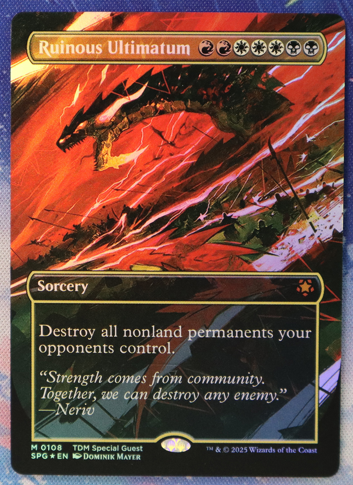 Ruinous Ultimatum #108 SPG foil