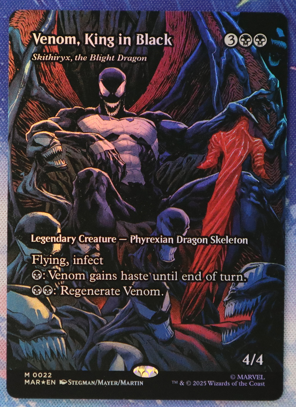 Skithiryx, the Blight Dragon Venom, King in Black #22 MAR foil