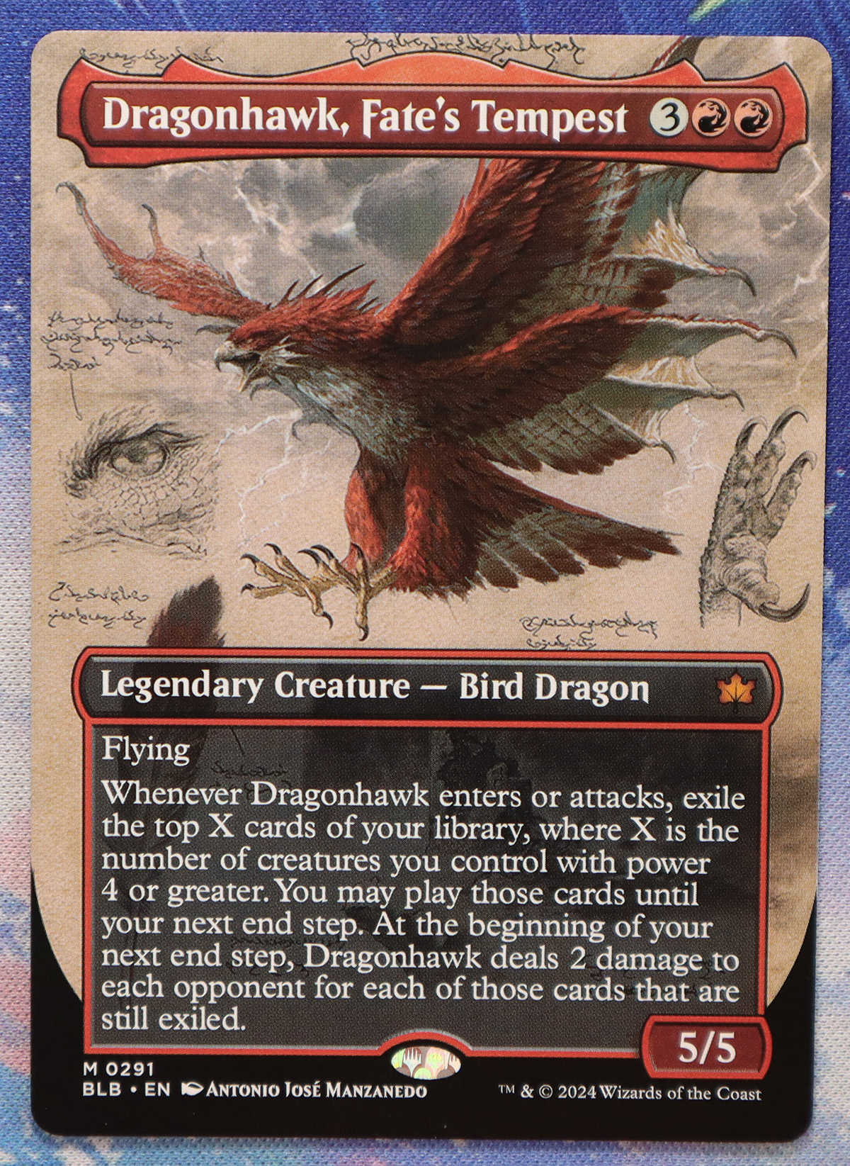 Dragonhawk, Fate's Tempest #291 BLB hologram