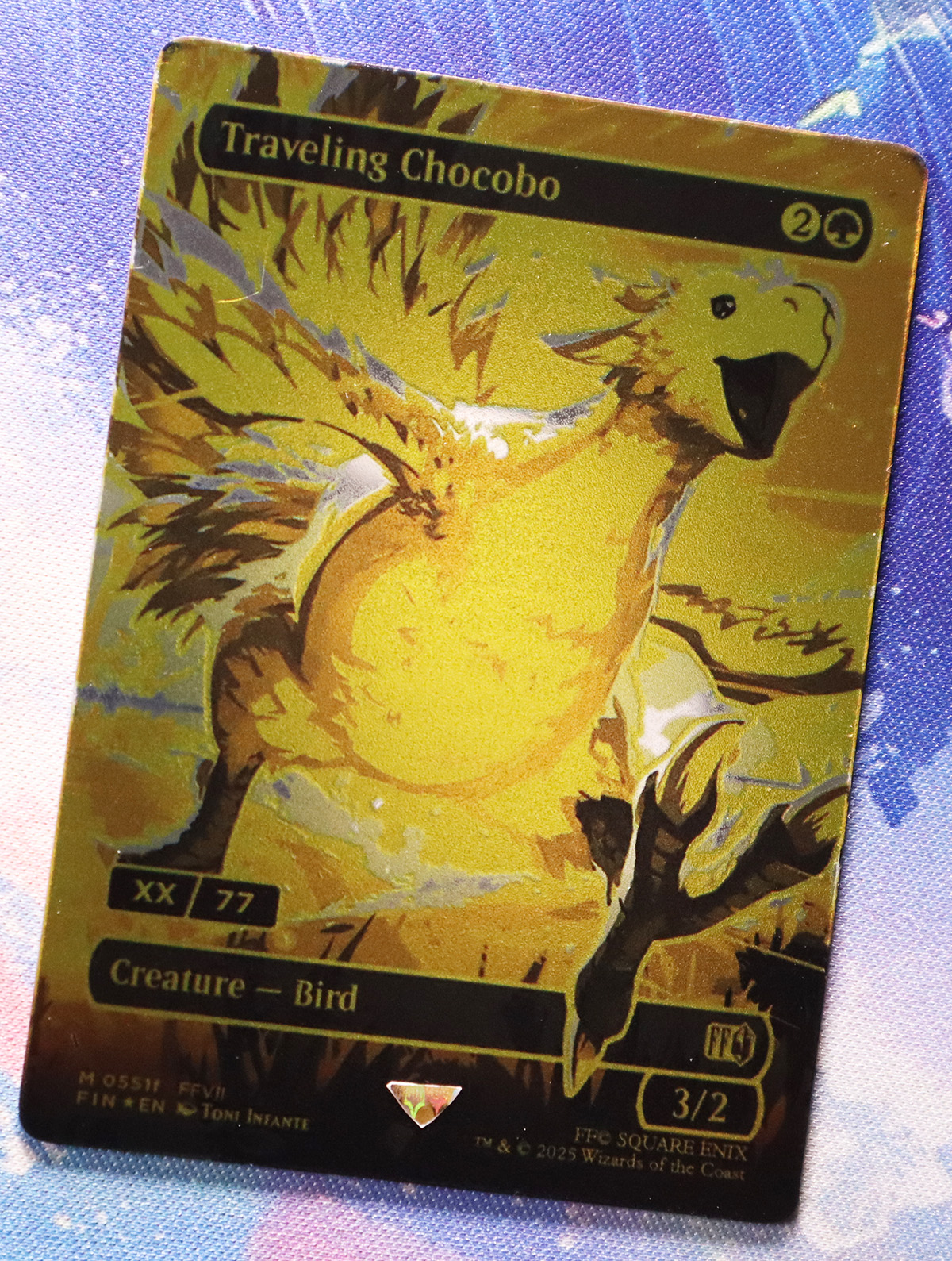traveling chocobo #551f FIN metal cards