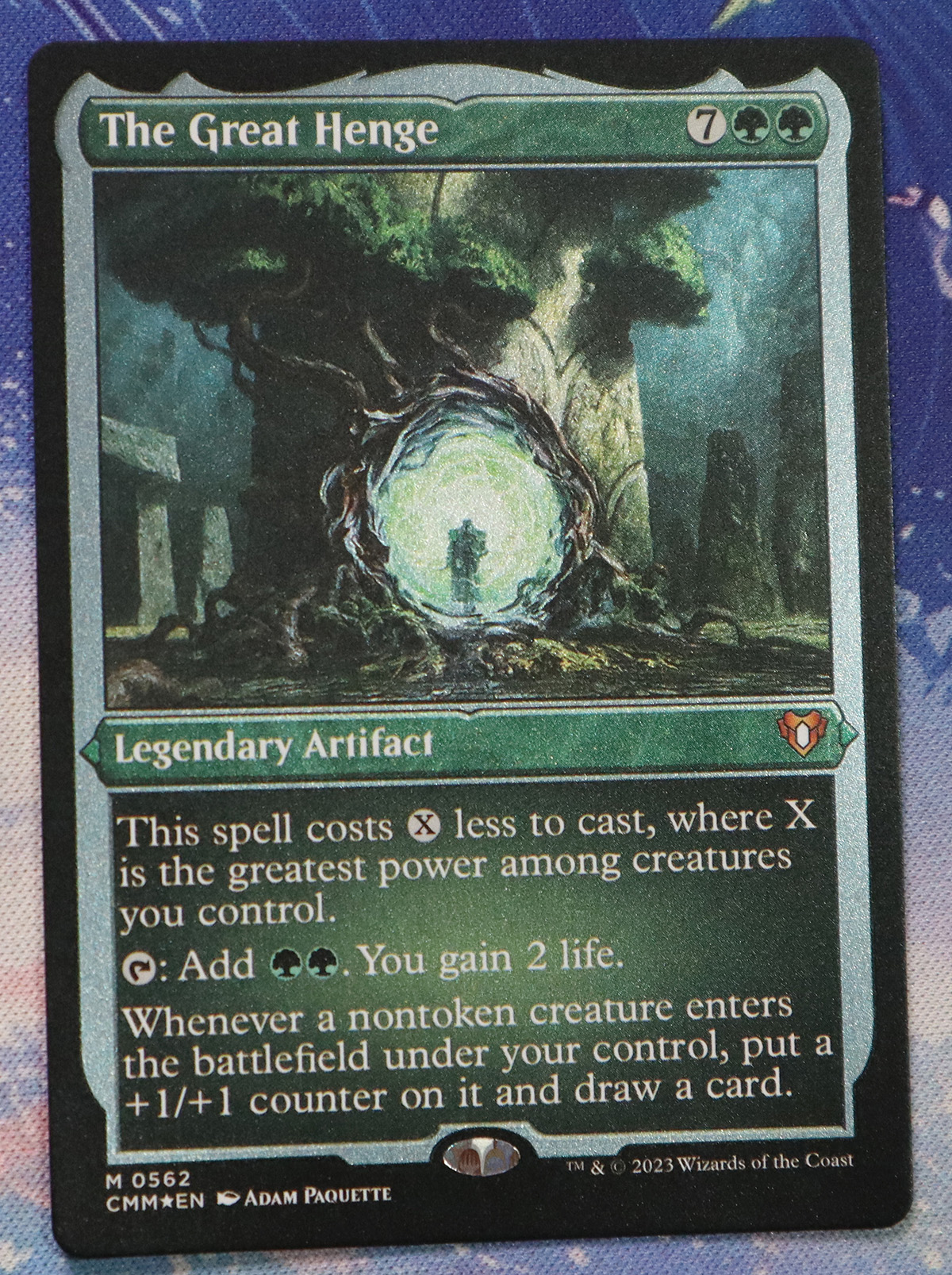 The Great Henge #562 Commander Masters (CMM) etched foil