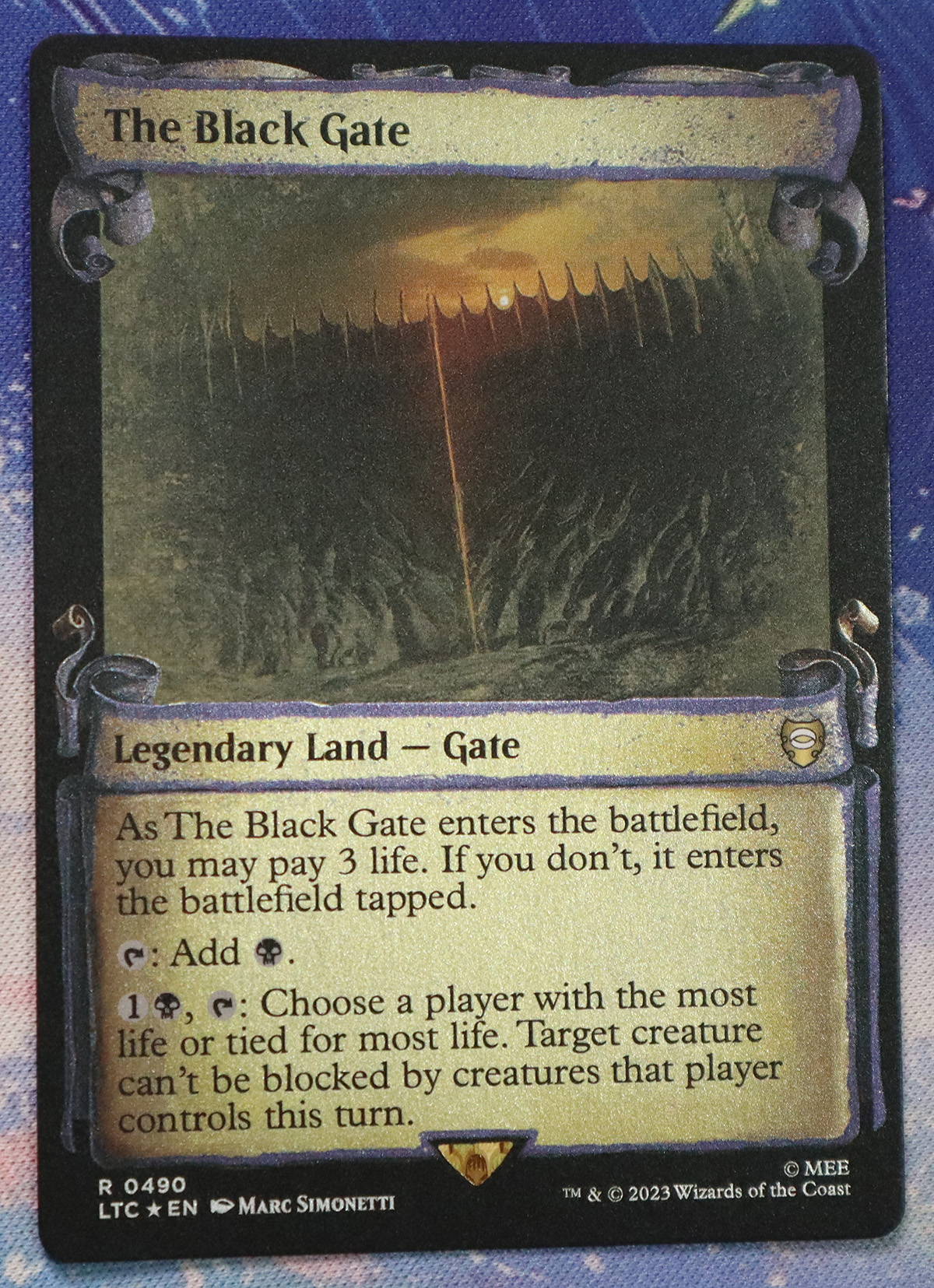 The Black Gate LTC #490 Tales of Middle-earth Commander (LTC) silver foil