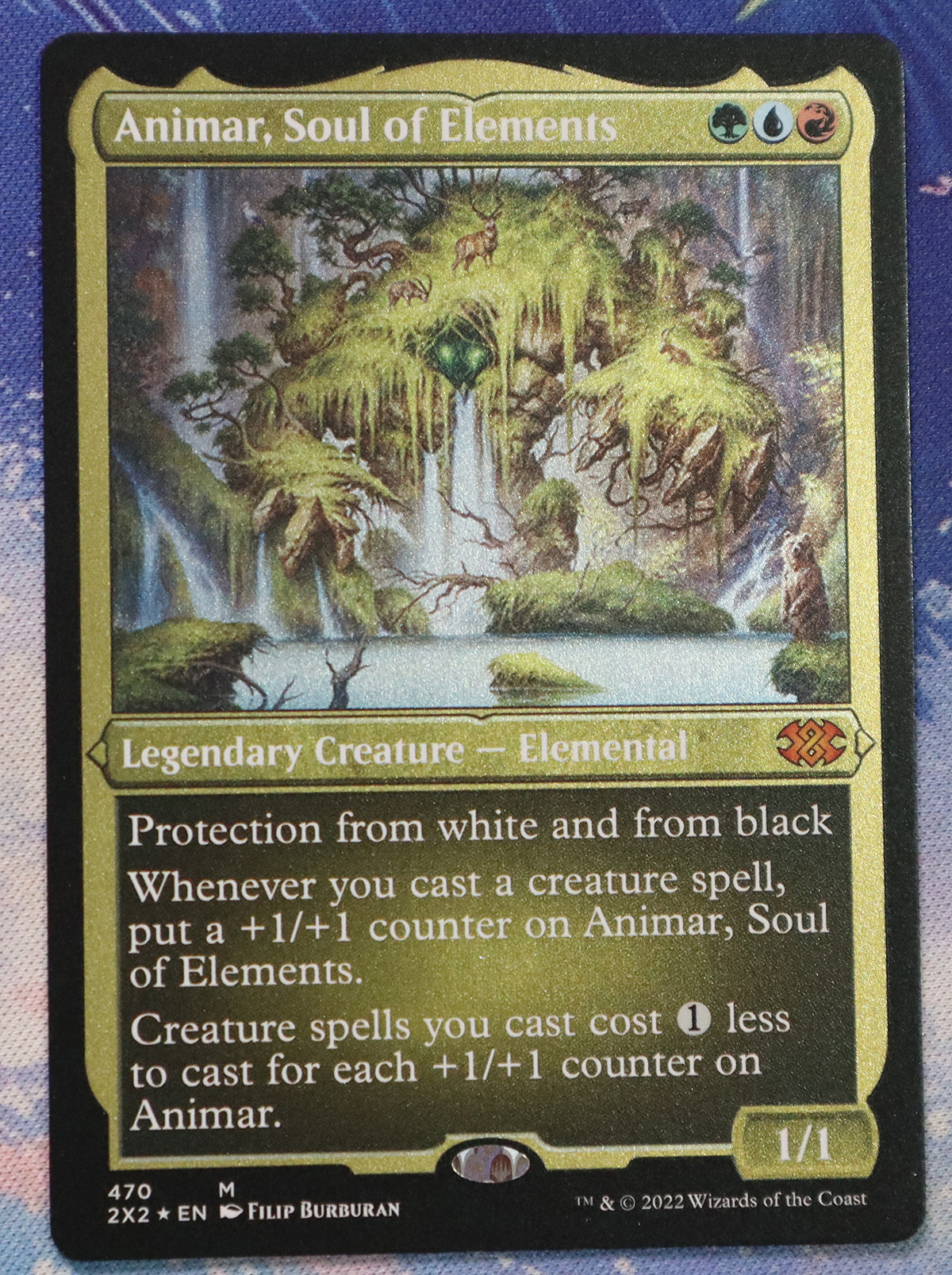 Animar, Soul of Elements #470 2X2 etched foil