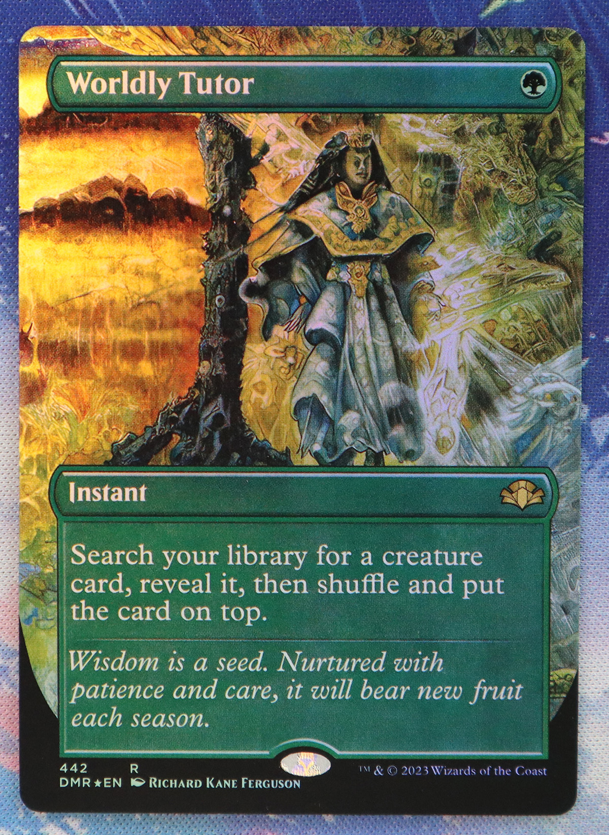 Worldly Tutor #442 Dominaria Remastered (DMR) foil