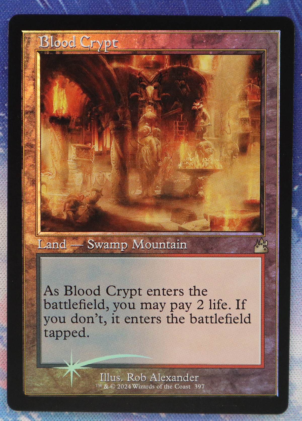 Blood Crypt Ravnica Remastered (RVR) Retro frame foil