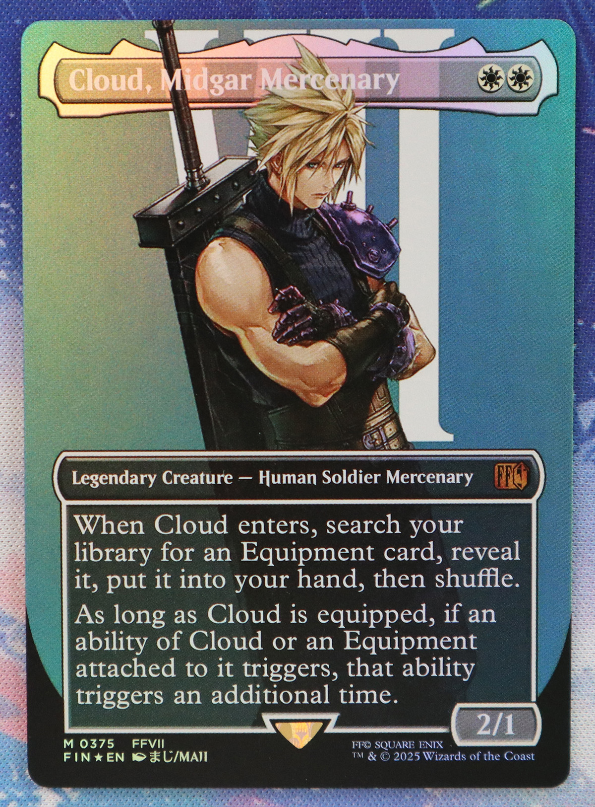 Cloud, Midgar Mercenary #375 FIN foil