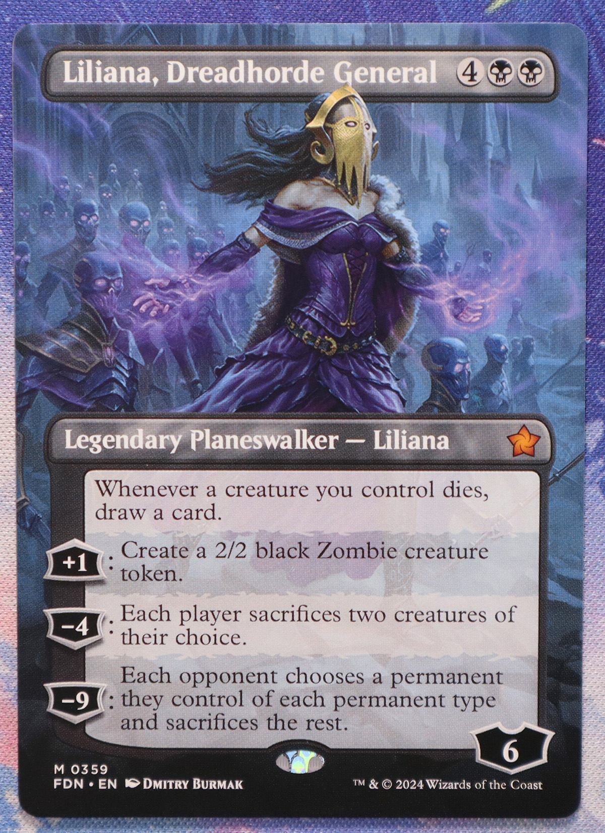 Liliana, Dreadhorde General #359 FDN hologram