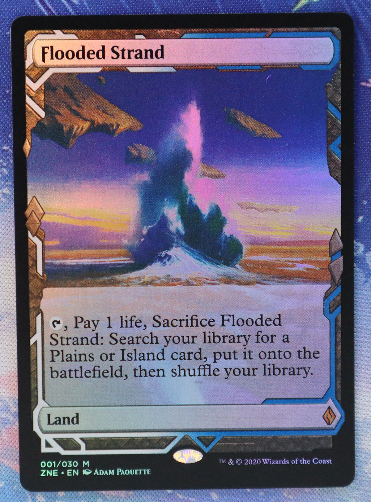 Flooded Strand ZNE Zendikar Rising Expeditions foil