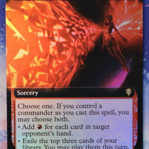 Jeska's Will extended art Commander Legends (CMR) foil