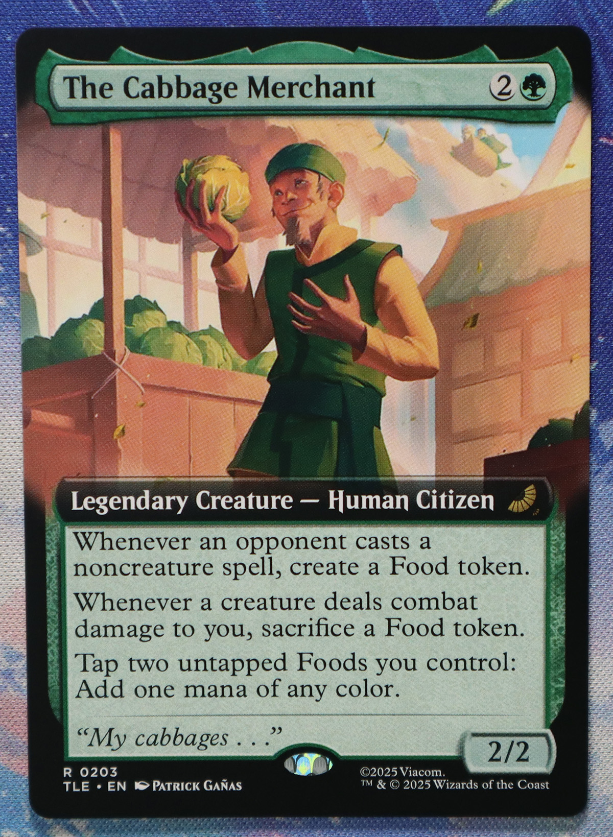 The Cabbage Merchant #203 TLE hologram