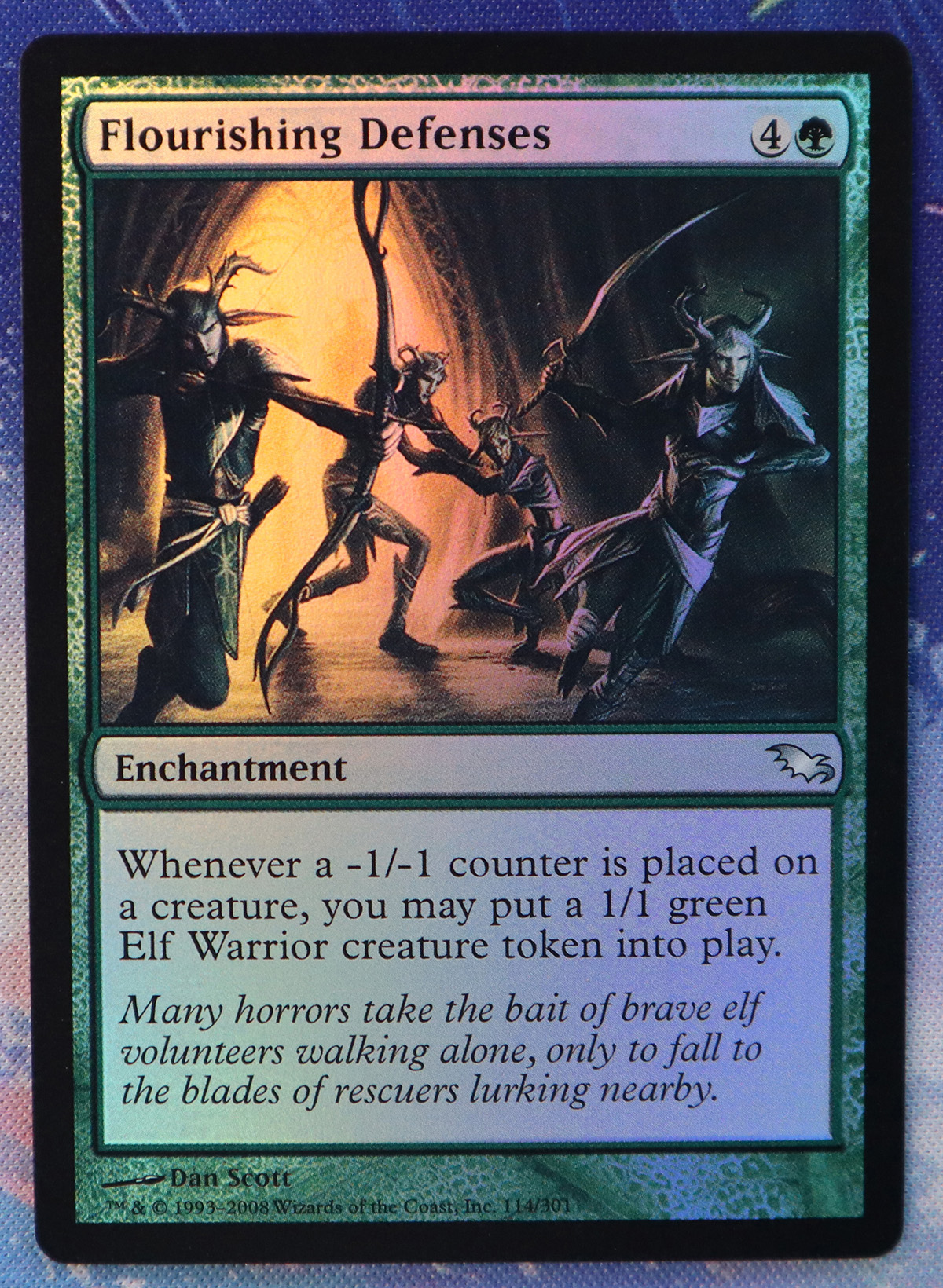 Flourishing Defenses #114 SHM foil