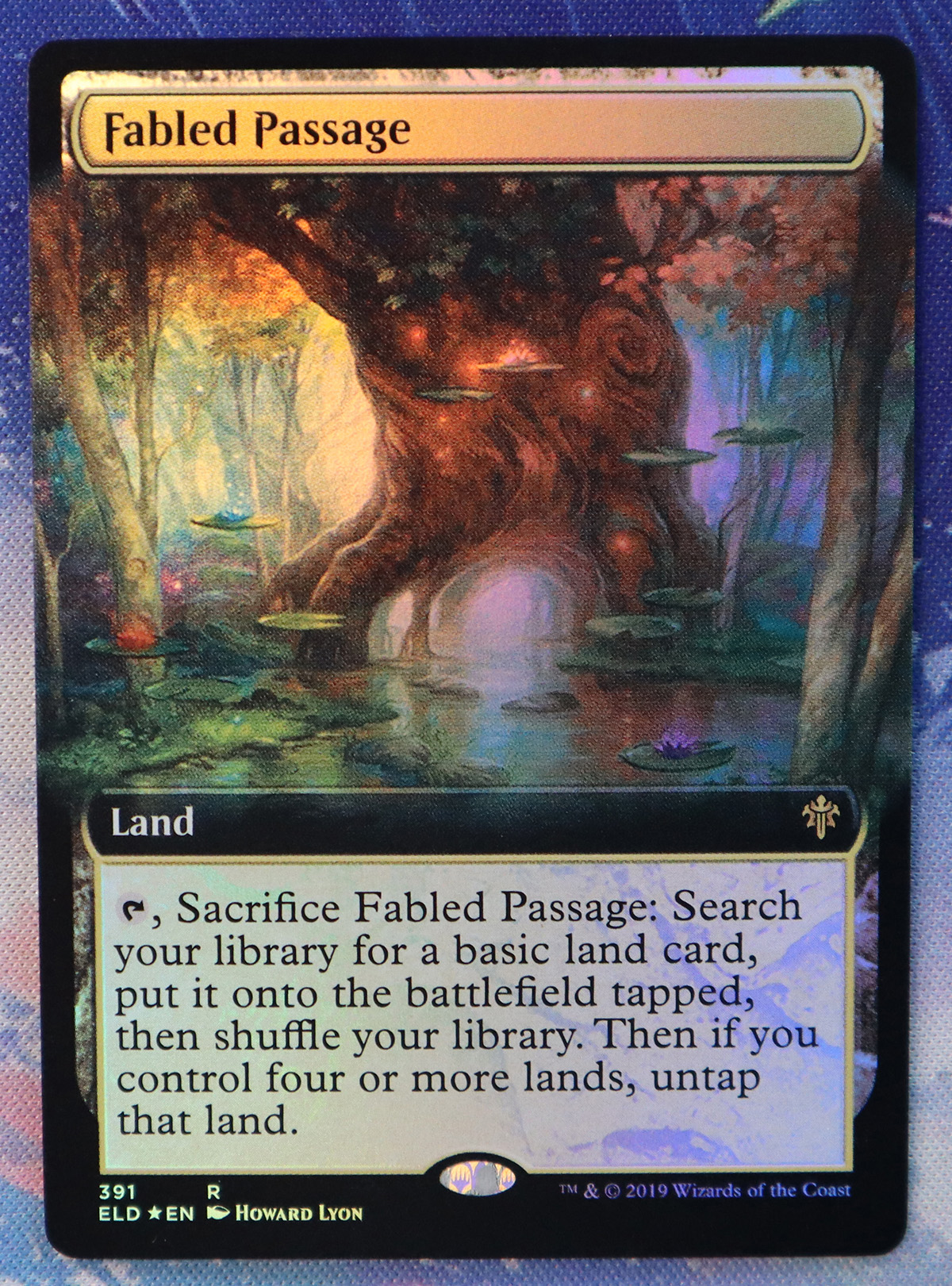 Fabled Passage (extended art) ELD Throne of Eldraine foil