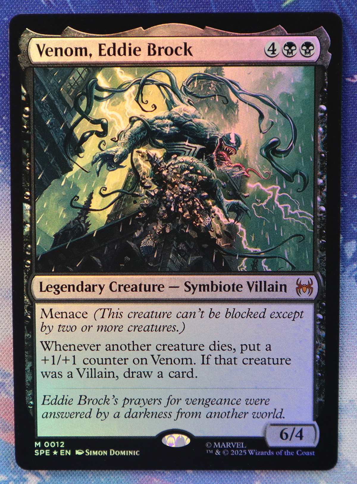 Venom, Eddie Brock #12 SPE foil