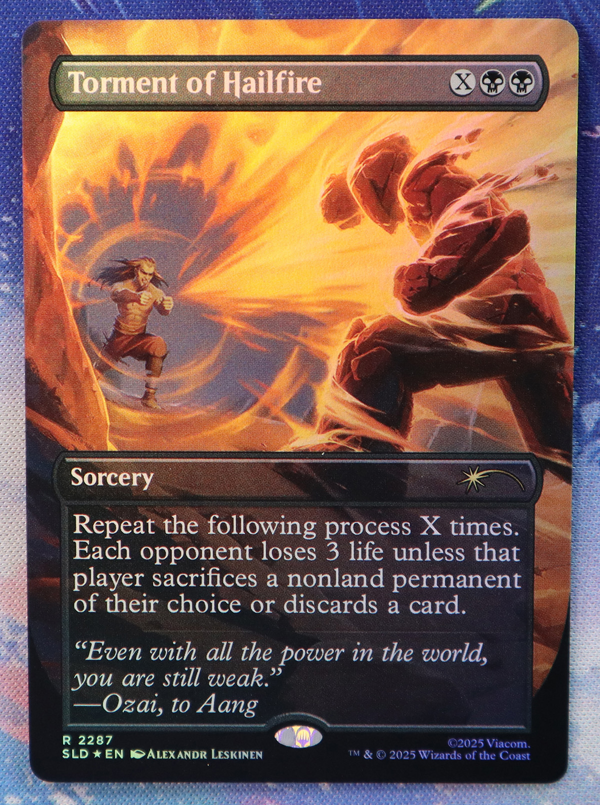 Torment of Hailfire #2287 SLD foil