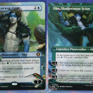 Oko, Lorwyn Liege / Oko, Shadowmoor Scion #287 ECL double hologram