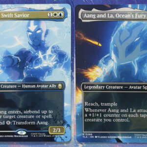Aang, Swift Savior / Aang and La, Ocean's Fury #298 TLA double hologram