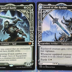 Halvar, God of Battle // Sword of the Realms #299 KHM double hologram